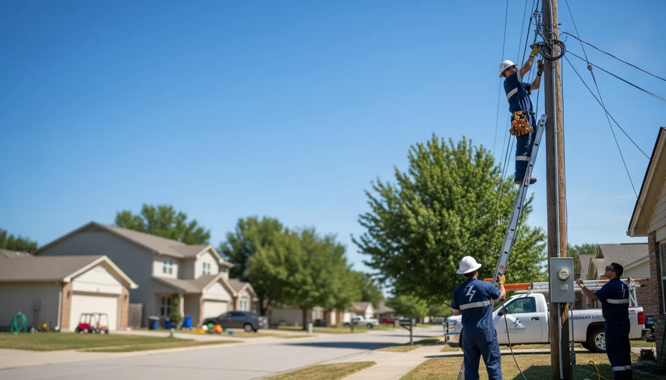Residential electrician providing installation services in Cary, MS